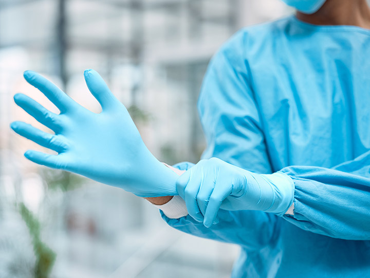 Medical examination gloves